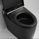 690x395x490mm One Piece Intelligent Electric Smart Toilet Automatic Instant Heating Matt Black